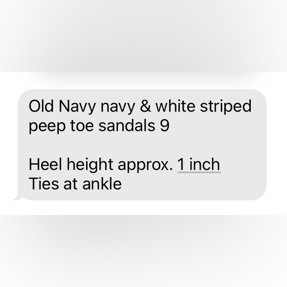 EUC Old Navy white and blue stripe canvas peep toe espadrille sandals 9 - Picture 5 of 5